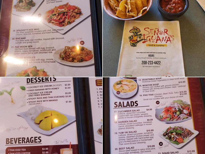 Thai kitchen Restaurant Menu