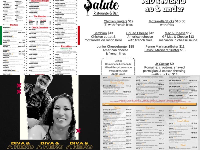 Salute at Plainview Menu