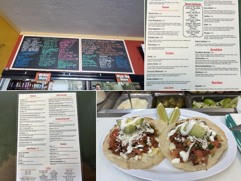 Morenita's Restaurant Menu