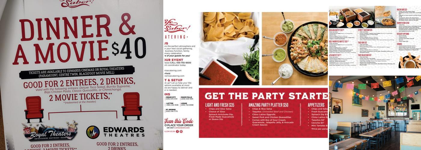 Cafe Sabor Menu