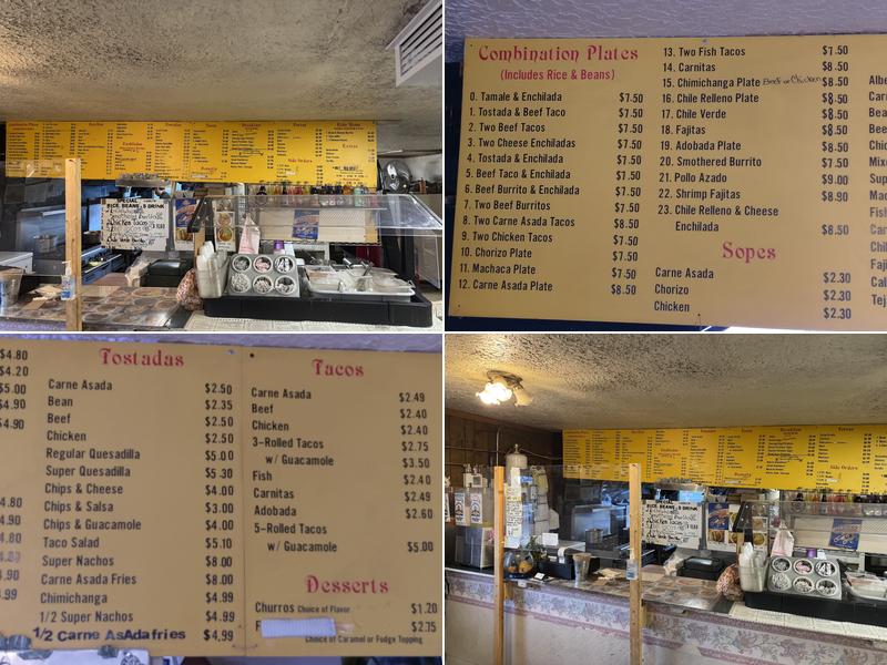 Los Albertos Mexican Restaurant Menu