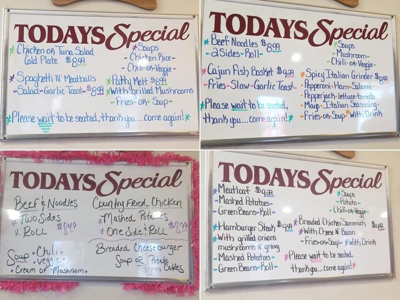 Rich's Cafe Menu