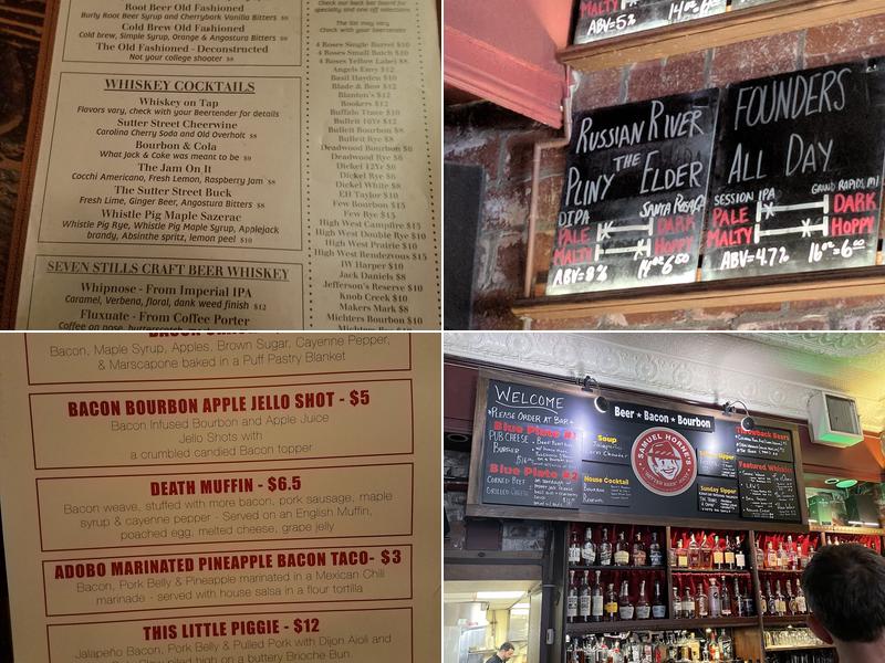 Samuel Horne's Tavern Menu