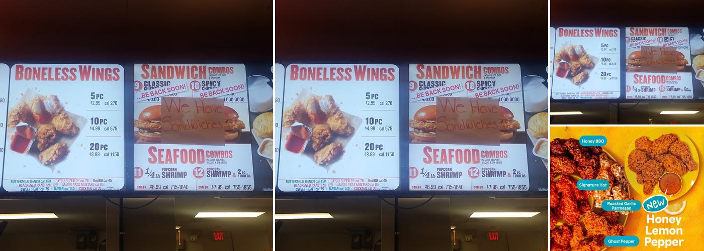 Popeyes Louisiana Kitchen Menu