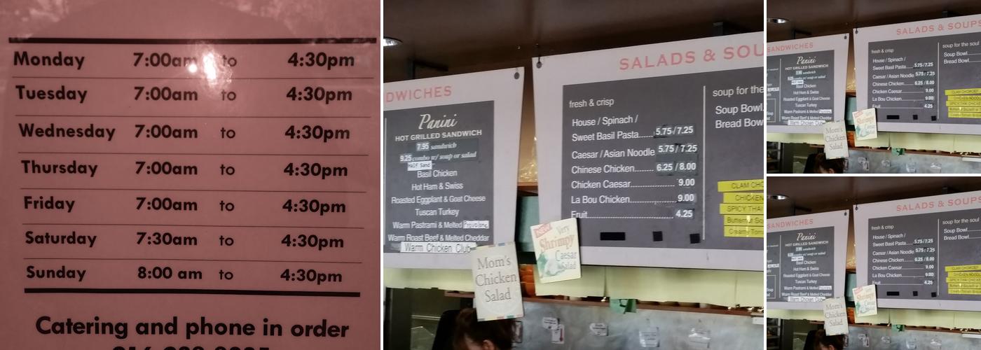 La Bou Bakery & Cafe Menu