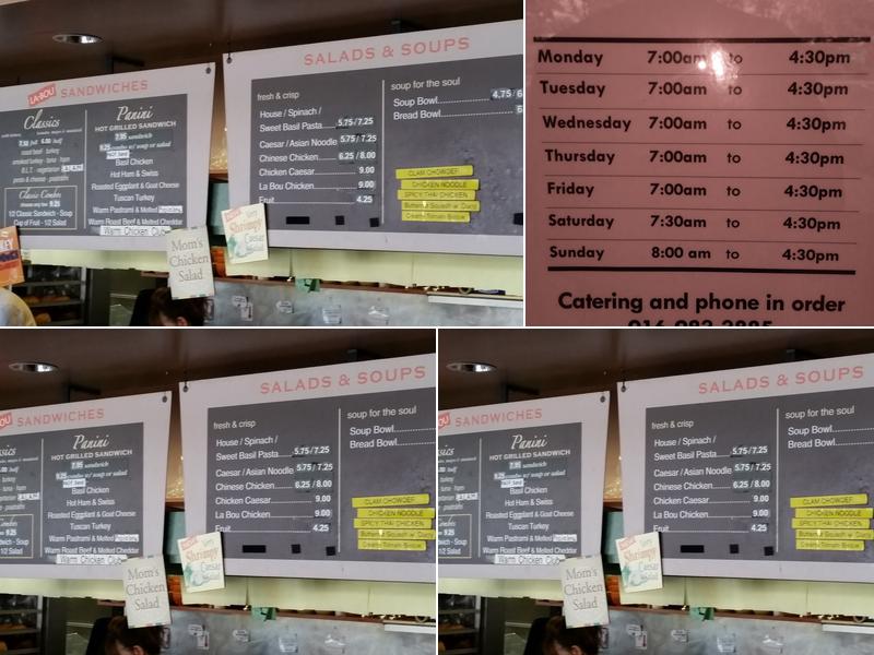 La Bou Bakery & Cafe Menu