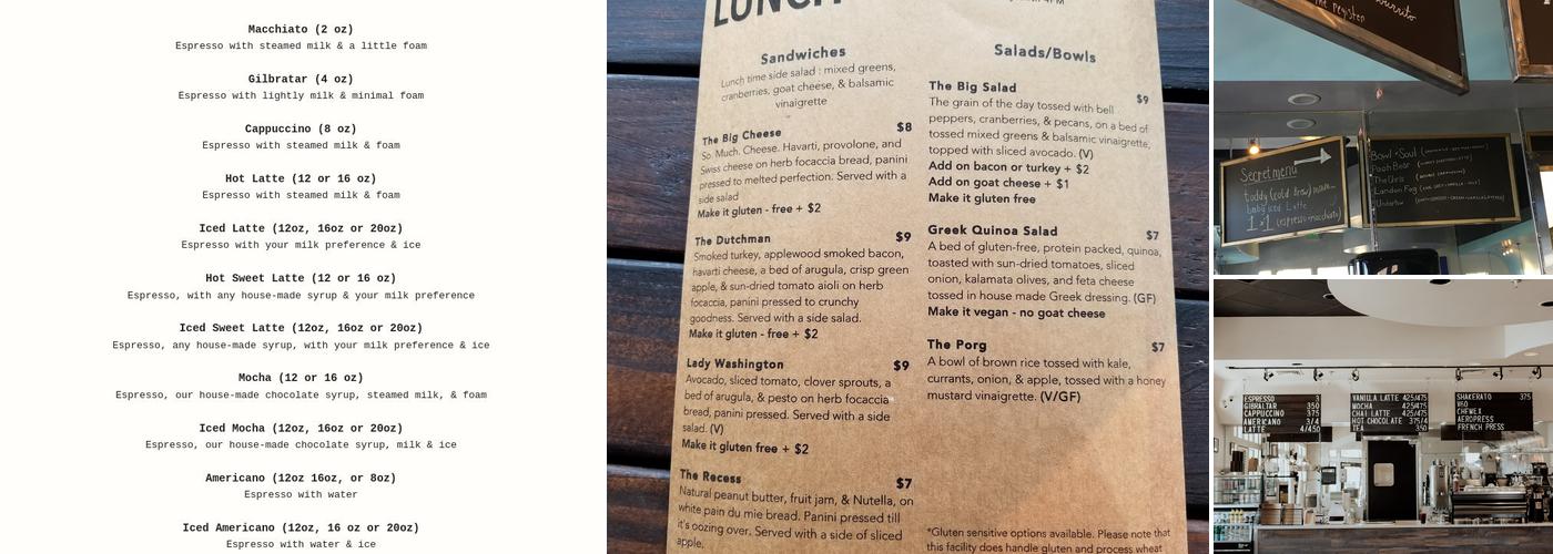 Bloom Coffee & Kitchen Menu