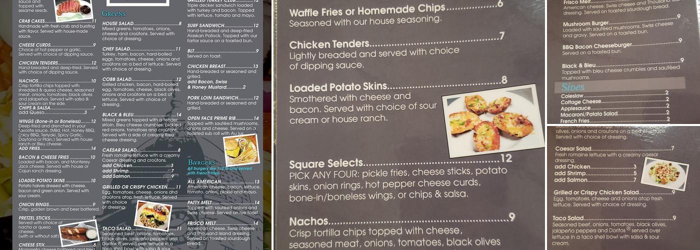 The Square Menu