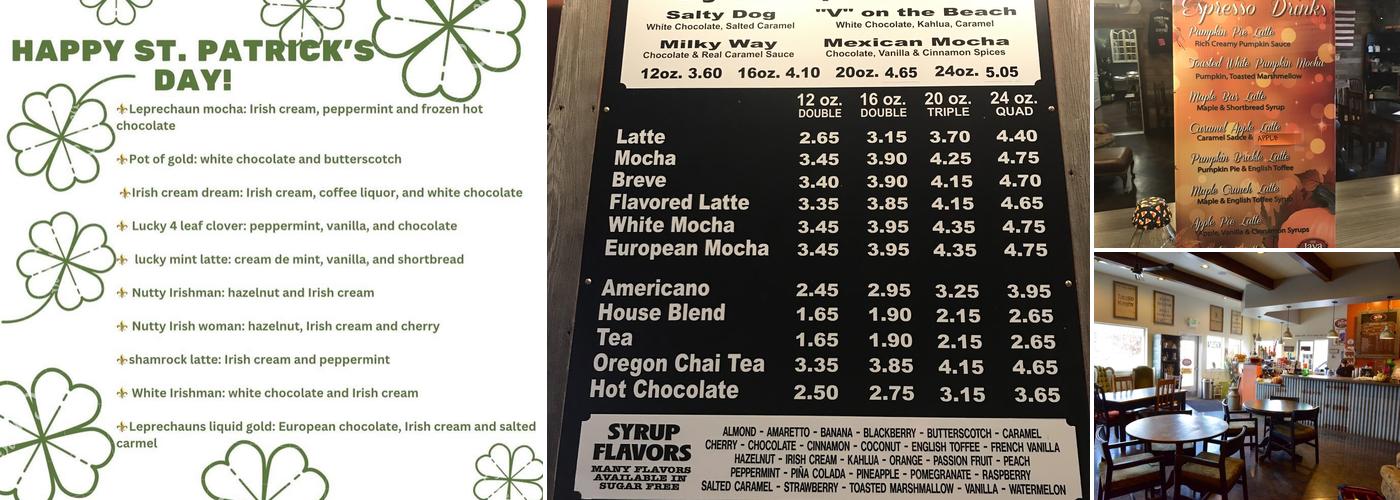The Java Station Menu