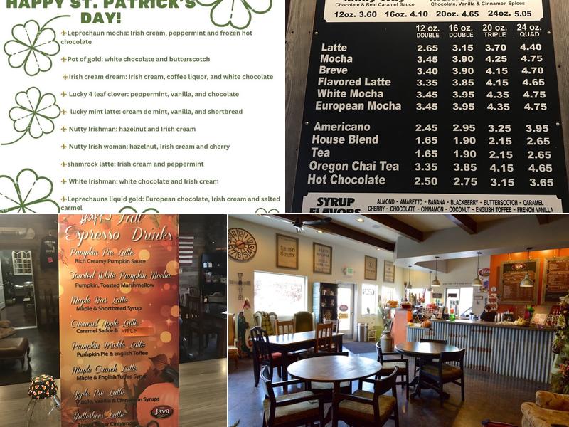 The Java Station Menu