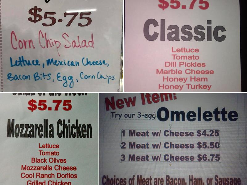 Cornerstone Cafe Menu