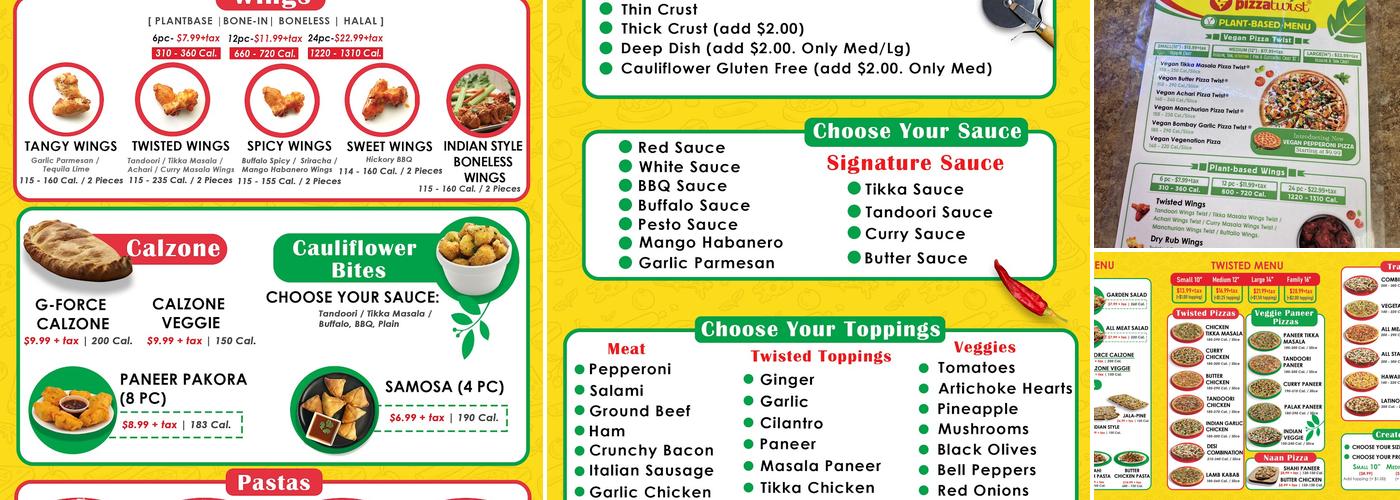 Chicago's Pizza With A Twist Menu