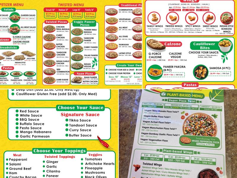 Chicago's Pizza With A Twist Menu