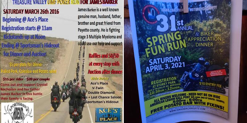 Sportsman's Hideout Menu