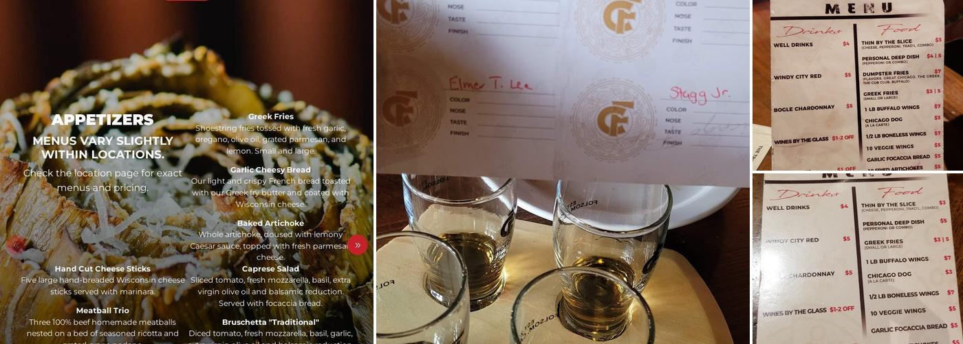 Chicago Fire Menu