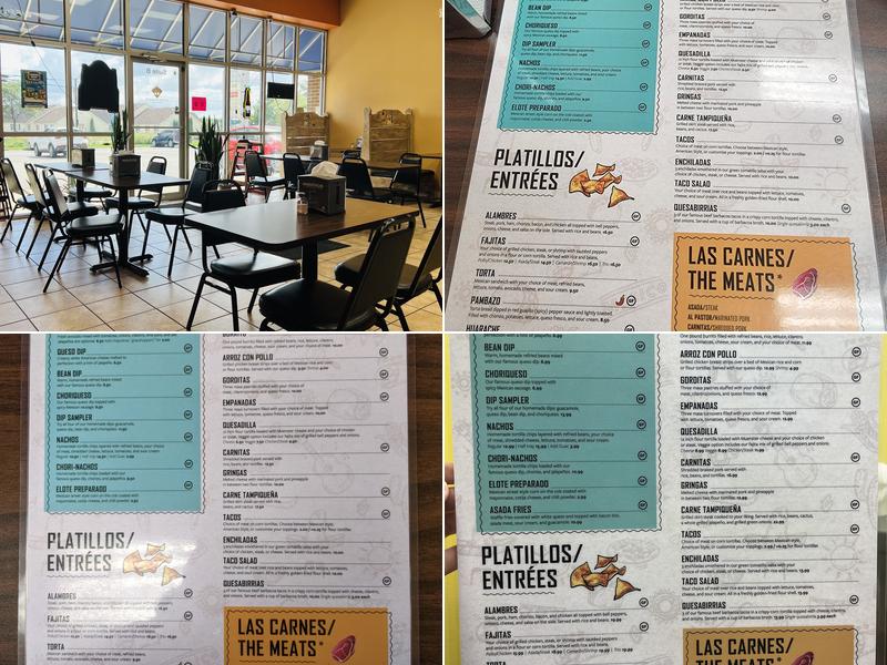La Fiesta Burrito Menu
