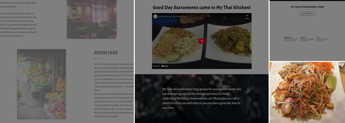 My Thai Kitchen Menu