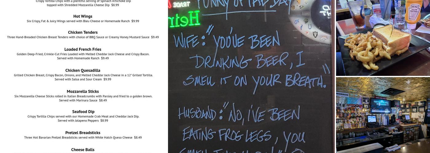 Moores Bar & Restaurant Menu