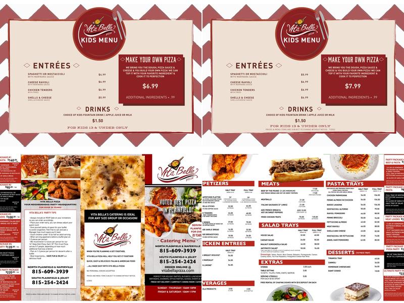 Vita Bella Pizza - South Menu