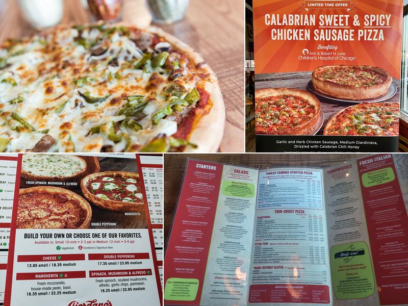 Giordano's Menu