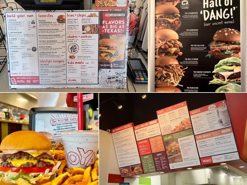 MOOYAH Burgers, Fries & Shakes Menu