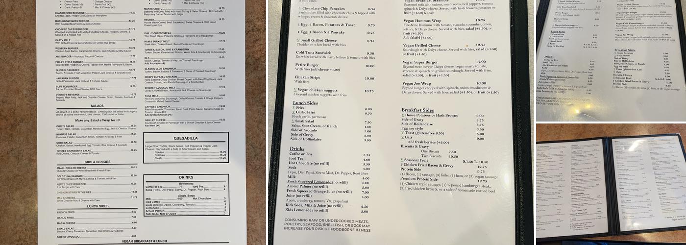 Nancy's Café Menu