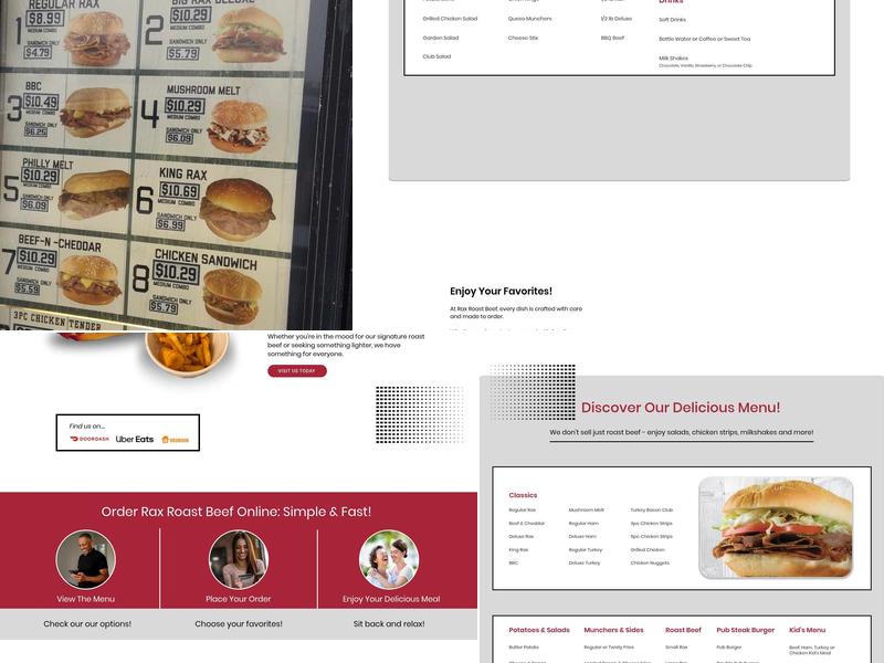 Rax Menu