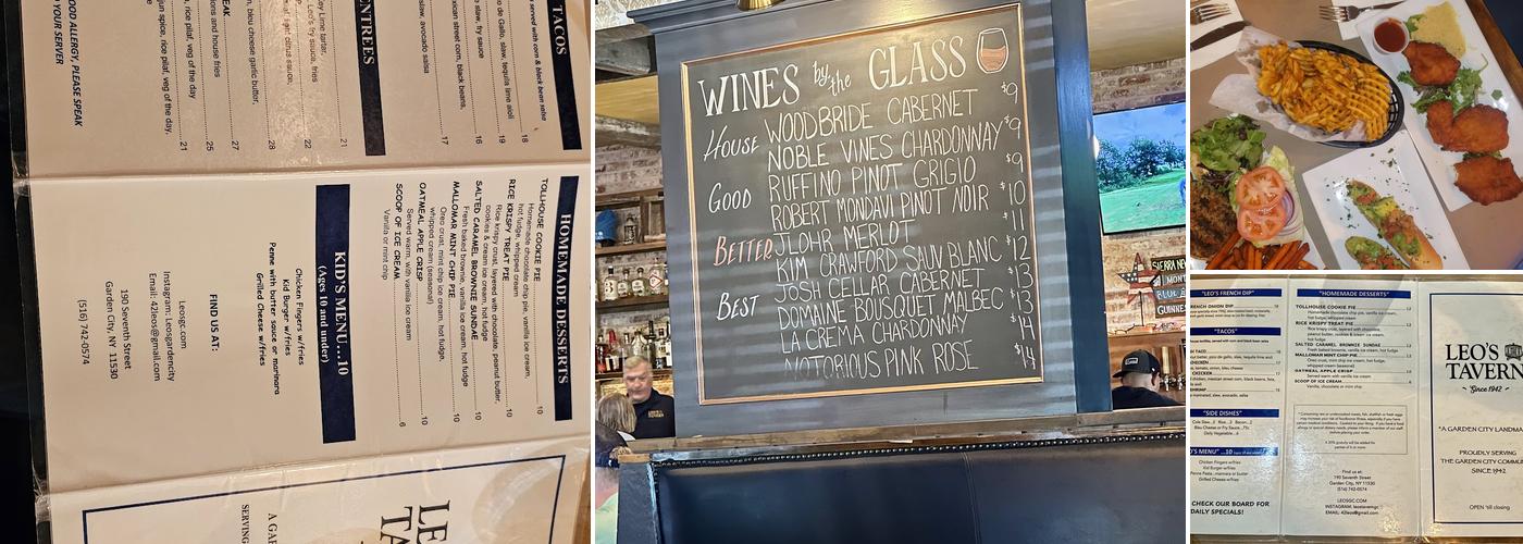 Leo's Tavern Menu