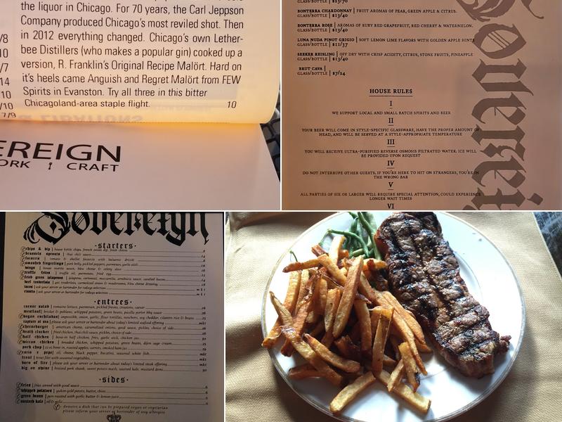 Sovereign Menu