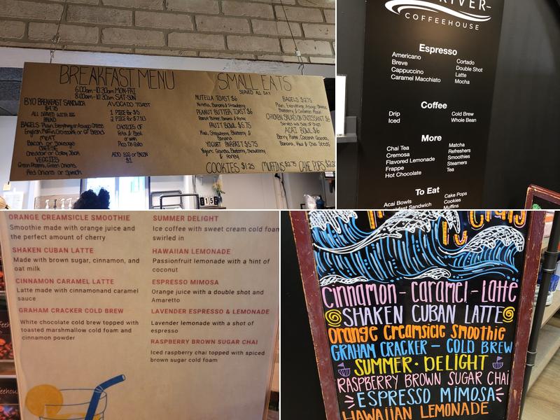 The River Coffeehouse Menu