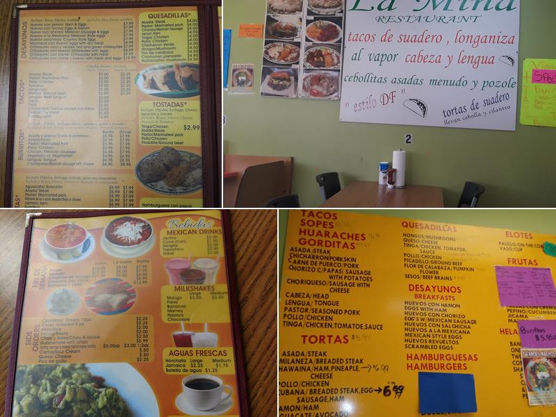 La Mina Restaurant Menu