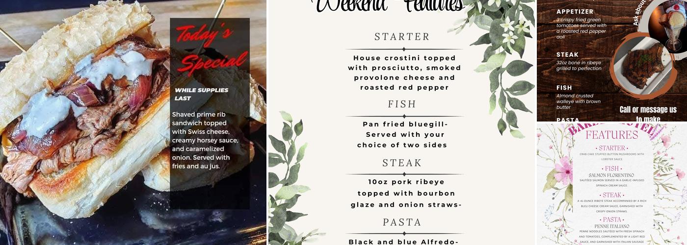 Barbee Hotel & Restaurant Menu