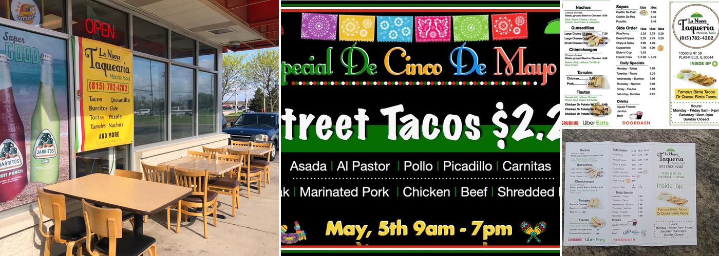 La Nueva Taqueria (Plainfield) Menu