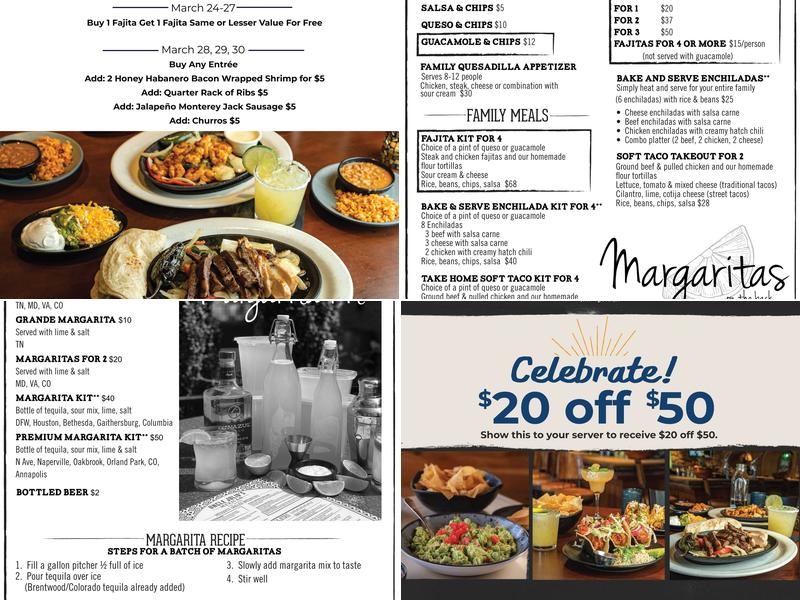 Uncle Julio's Orland Park Menu