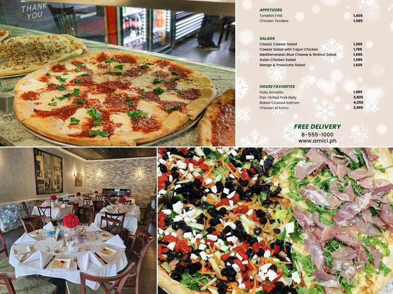 Amici’s Pizza & Restaurant Menu