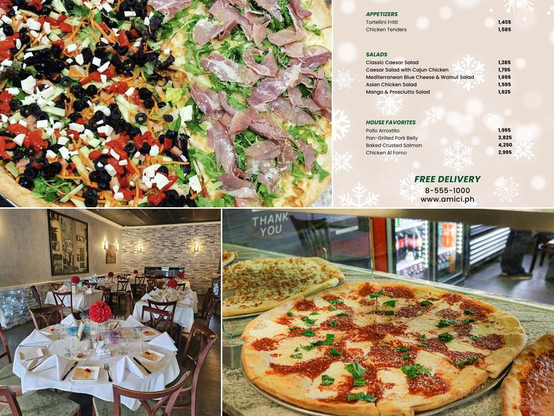 Amici’s Pizza & Restaurant Menu