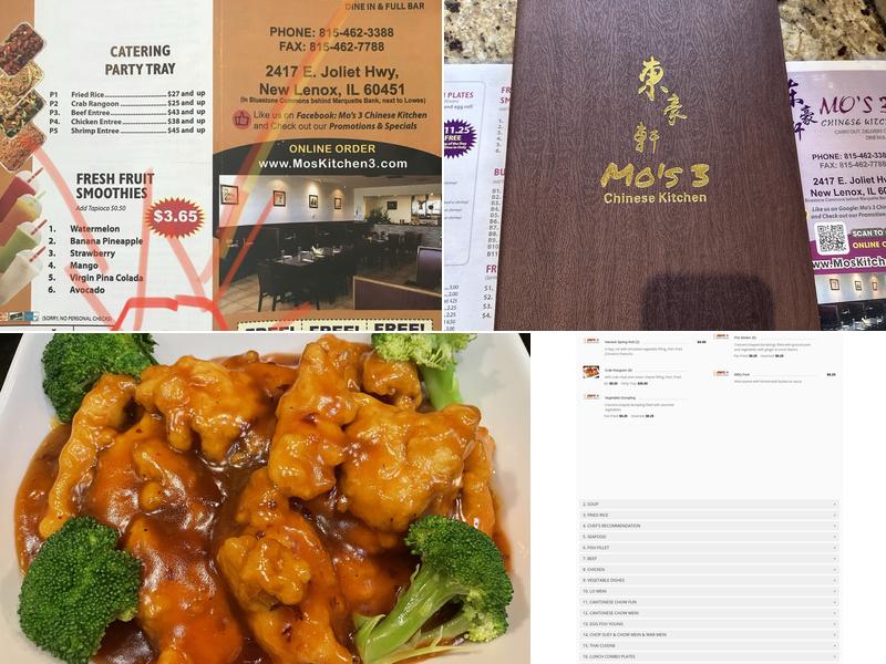 Mo's Chinese Kitchen Inc Menu