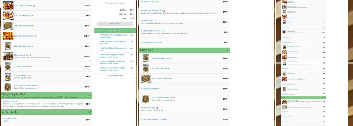 Mo's Chinese Kitchen Menu