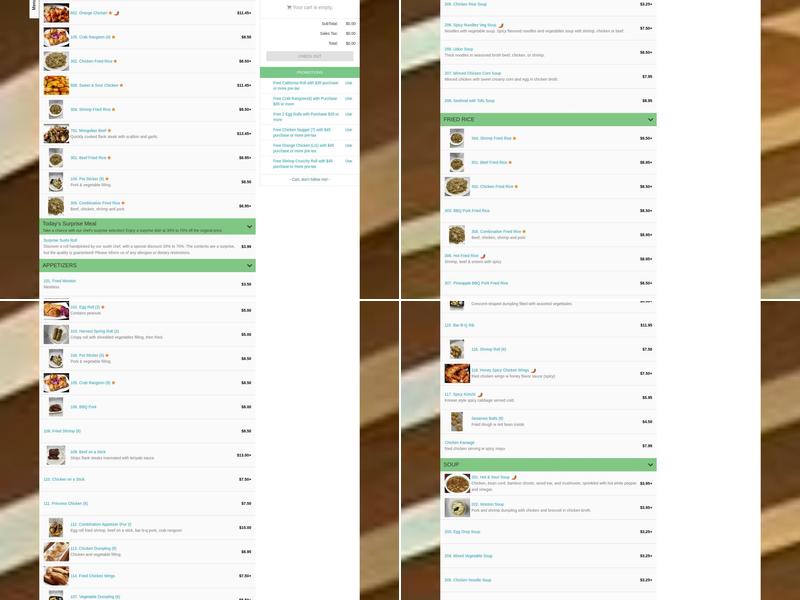 Mo's Chinese Kitchen Menu