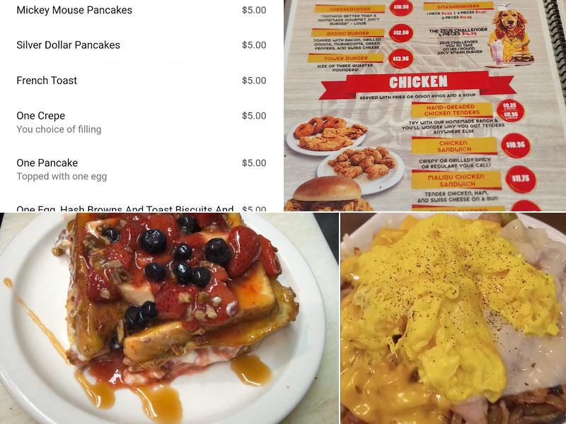 Louie's Waffle House Menu