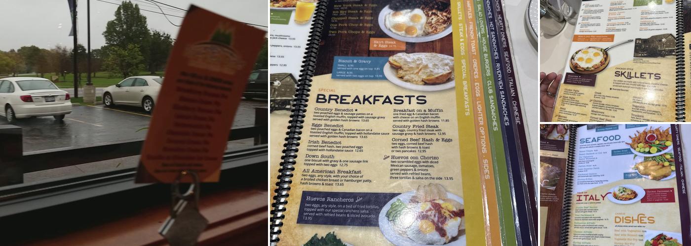 Riverview Diner Menu