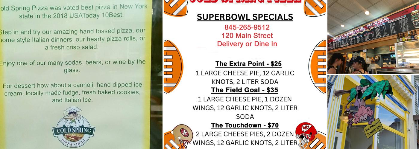 Cold Spring Pizza Menu