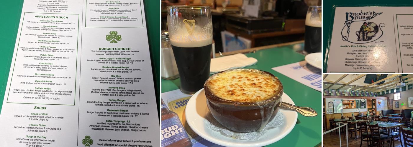 Brodie's Pub Menu