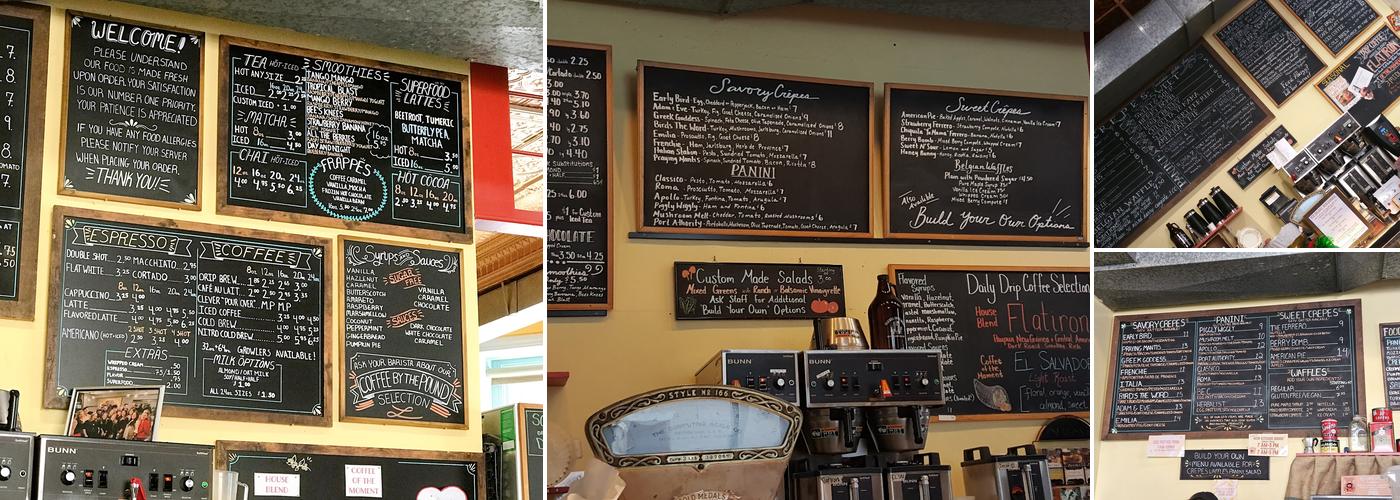 The Peekskill Coffee House Menu