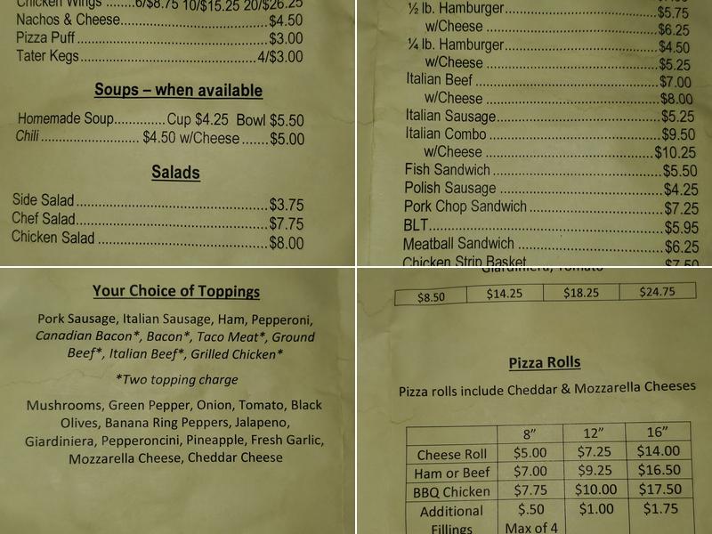 Roc City Bar & Grill Menu