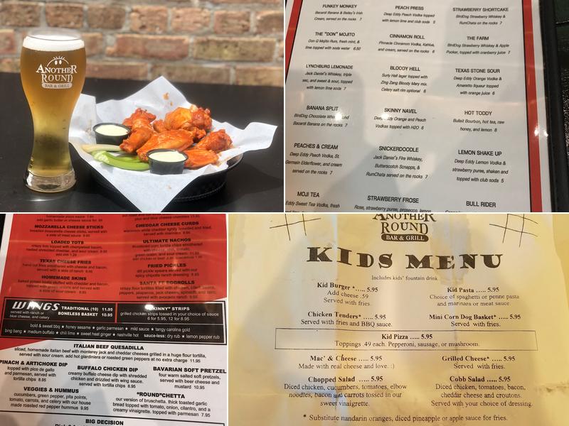 Another Round Bar & Grill Menu