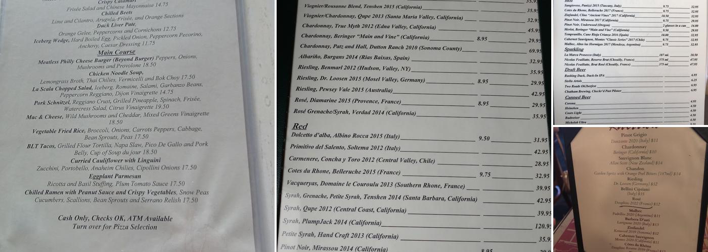 Riverview Menu