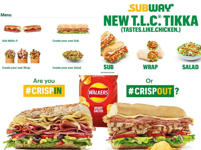 Subway Menu