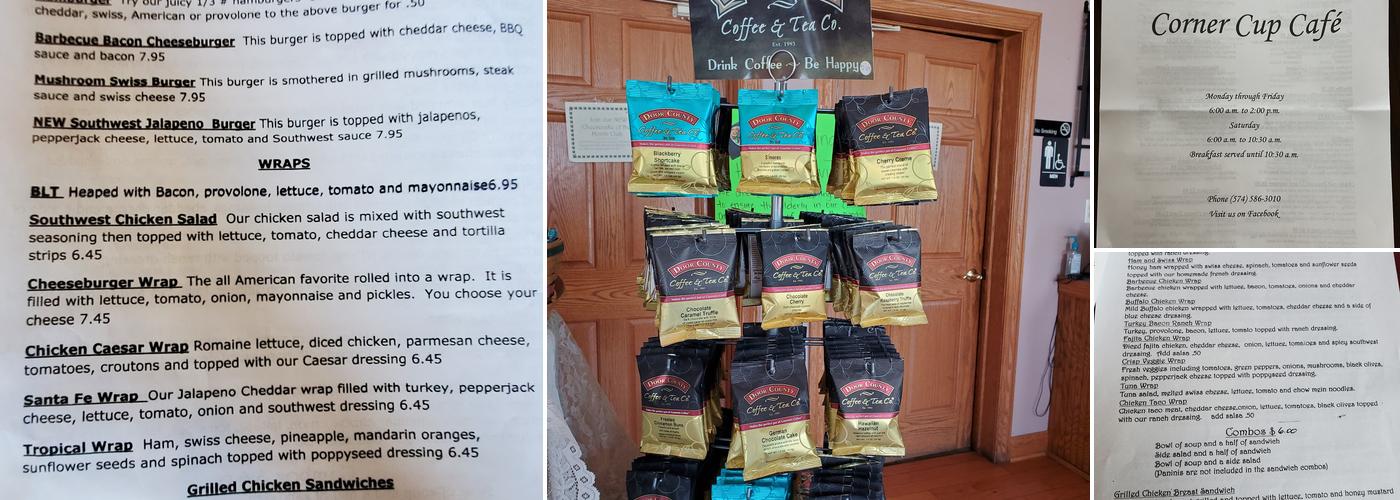Corner Cup Cafe Menu