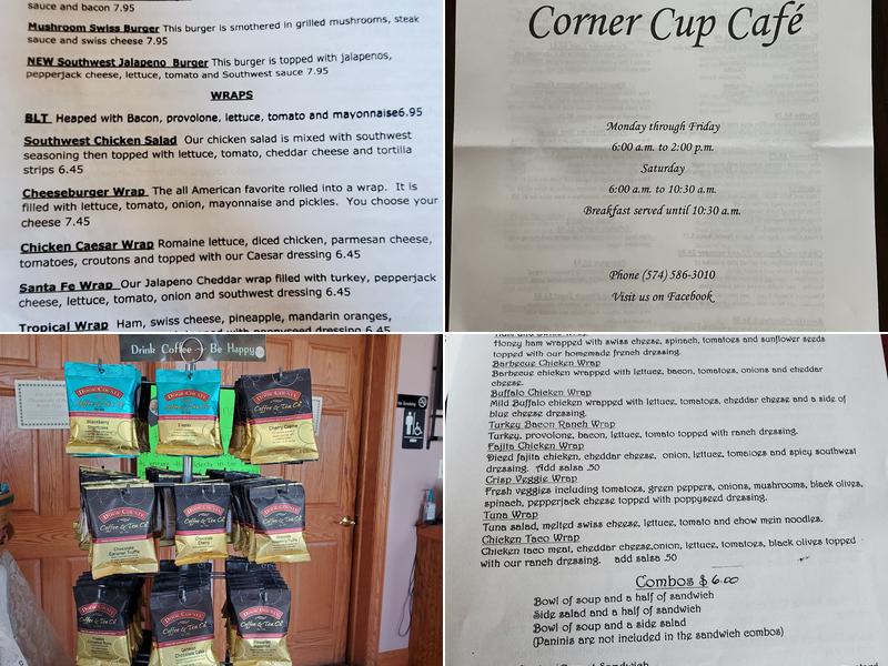 Corner Cup Cafe Menu